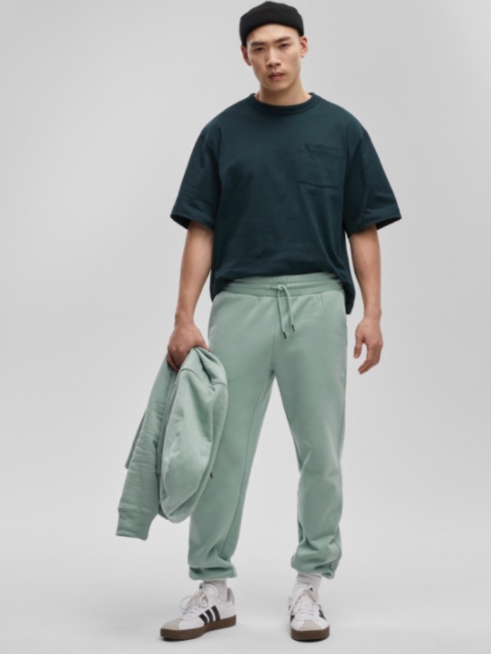 Mode of One Men's Regular-Fit Fleece Joggers,- Blue Fin SIZE M NWT